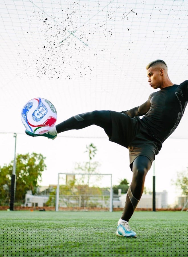 FIFA World Cup Style Football Ball Size 5 – Professional High-Performance  Match & Training Football	Superior Air Retention & Flight Control All-Weather Edition - Image 3